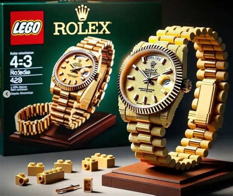 lego rolex in public